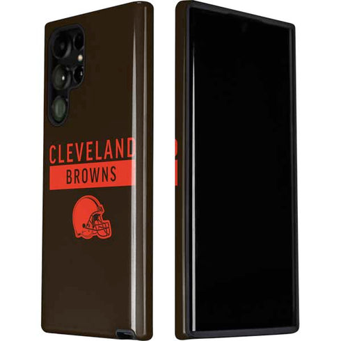 NFL Cleveland Browns Brown Performance Series Galaxy S22 Ultra Pro Case