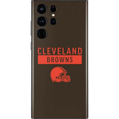 NFL Cleveland Browns Brown Performance Series Galaxy S22 Ultra Skin