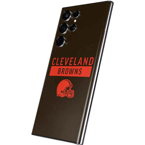 NFL Cleveland Browns Brown Performance Series Galaxy S22 Ultra Skin