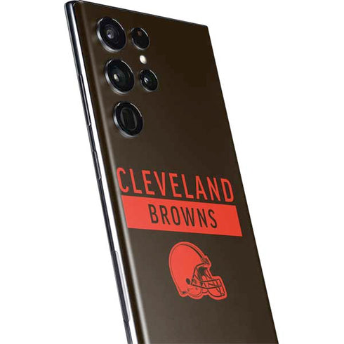 NFL Cleveland Browns Brown Performance Series Galaxy S22 Ultra Skin