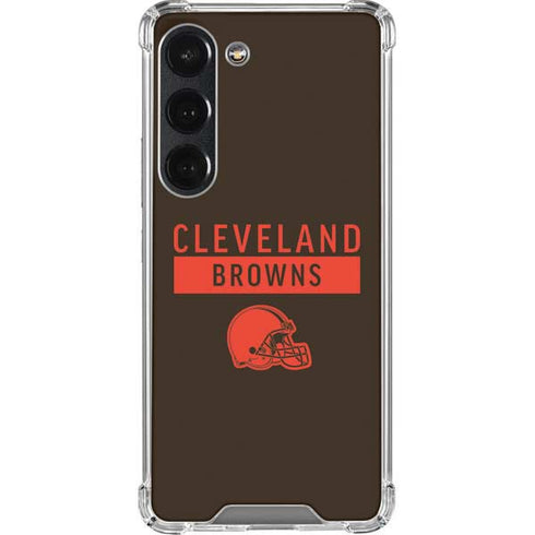 NFL Cleveland Browns Brown Performance Series Galaxy S23 Clear Case