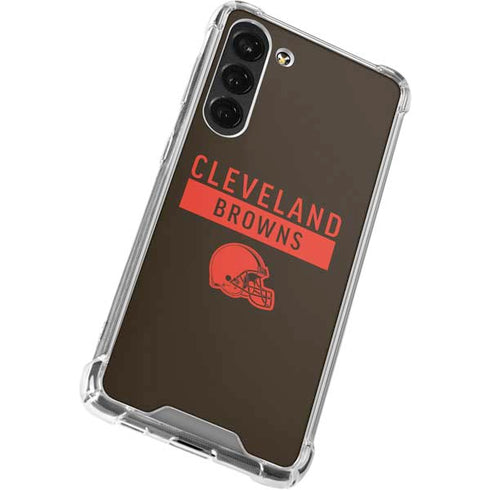 NFL Cleveland Browns Brown Performance Series Galaxy S23 Plus Clear Case