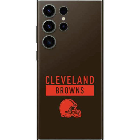 NFL Cleveland Browns Brown Performance Series Galaxy S23 Ultra Skin