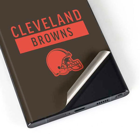 NFL Cleveland Browns Brown Performance Series Galaxy S23 Ultra Skin