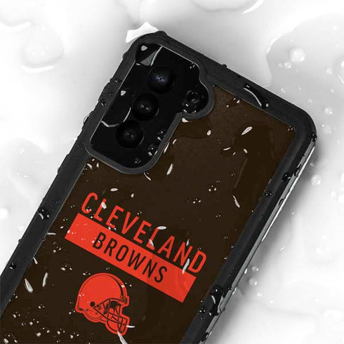 NFL Cleveland Browns Brown Performance Series Galaxy S23 Waterproof Case