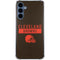 NFL Cleveland Browns Brown Performance Series Galaxy S24 Clear Case
