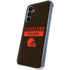 NFL Cleveland Browns Brown Performance Series Galaxy S24 Clear Case