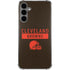 NFL Cleveland Browns Brown Performance Series Galaxy S24 Plus Clear Case