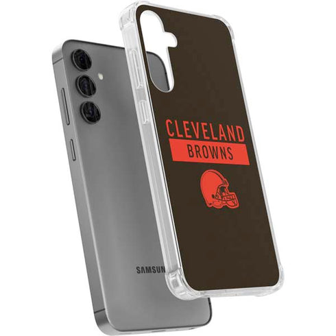 NFL Cleveland Browns Brown Performance Series Galaxy S24 Plus Clear Case