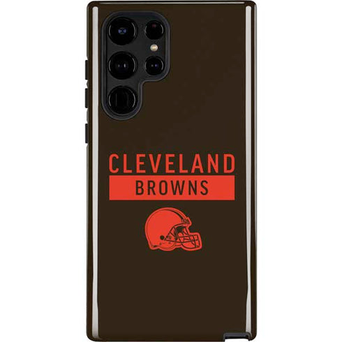 NFL Cleveland Browns Brown Performance Series Galaxy S24 Ultra Impact Case