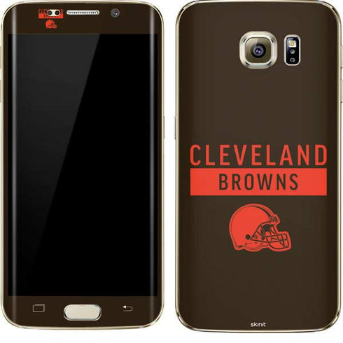 NFL Cleveland Browns Brown Performance Series Galaxy S7 Edge Skin