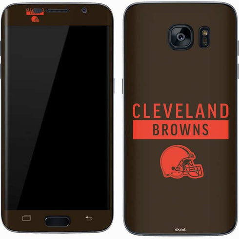 NFL Cleveland Browns Brown Performance Series Galaxy S7 Skin