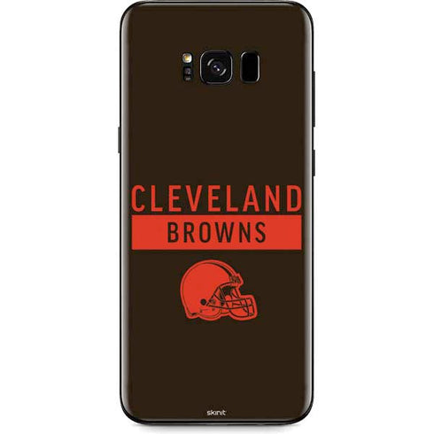 NFL Cleveland Browns Brown Performance Series Galaxy S8 Plus Skin
