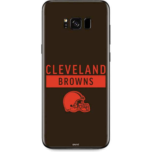 NFL Cleveland Browns Brown Performance Series Galaxy S8 Skin