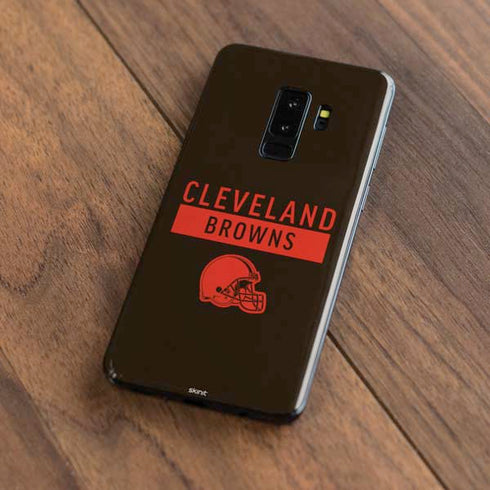 NFL Cleveland Browns Brown Performance Series Galaxy S9 Plus Skin