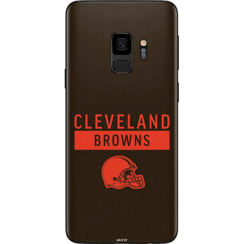 NFL Cleveland Browns Brown Performance Series Galaxy S9 Skin