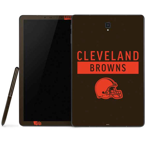NFL Cleveland Browns Brown Performance Series Samsung Galaxy Tab Skin