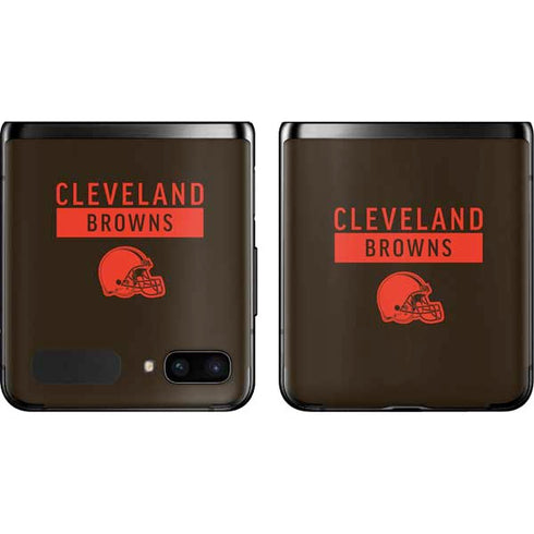 NFL Cleveland Browns Brown Performance Series Galaxy Z Flip Skin