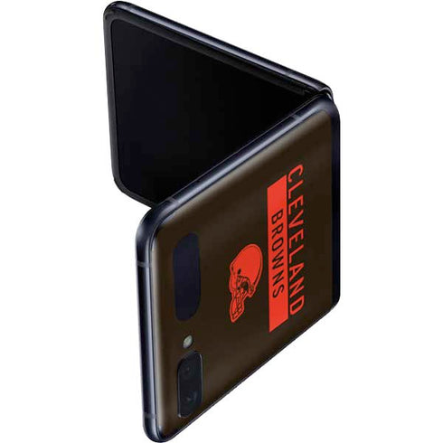 NFL Cleveland Browns Brown Performance Series Galaxy Z Flip Skin