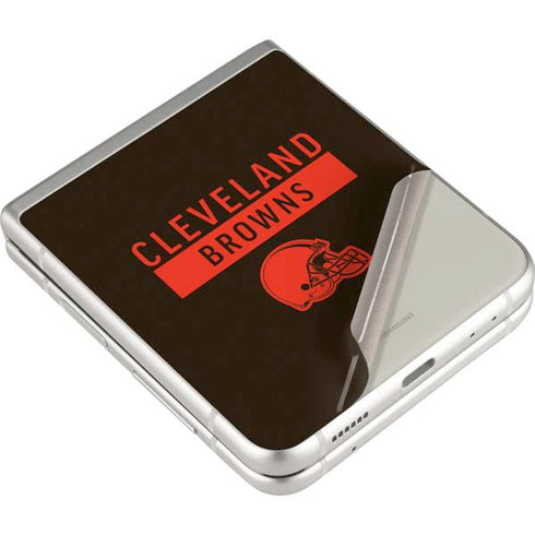 NFL Cleveland Browns Brown Performance Series Galaxy Z Flip3 5G Skin