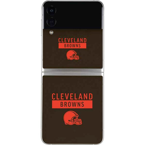 NFL Cleveland Browns Brown Performance Series Galaxy Z Flip4 5G Skin