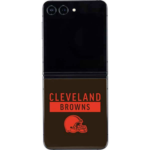 NFL Cleveland Browns Brown Performance Series Galaxy Z Flip5 5G Skin