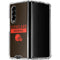 NFL Cleveland Browns Brown Performance Series Galaxy Z Fold4 5G Clear Case