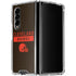 NFL Cleveland Browns Brown Performance Series Galaxy Z Fold4 5G Clear Case