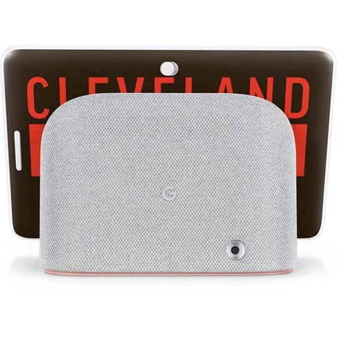 NFL Cleveland Browns Brown Performance Series Google Home Hub Skin