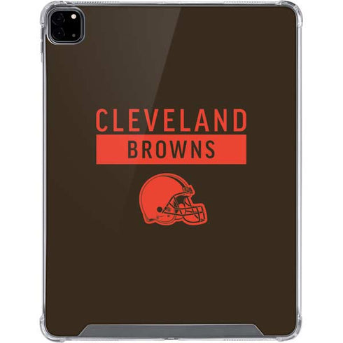 NFL Cleveland Browns Brown Performance Series iPad Pro 12.9in (2020) Clear Case