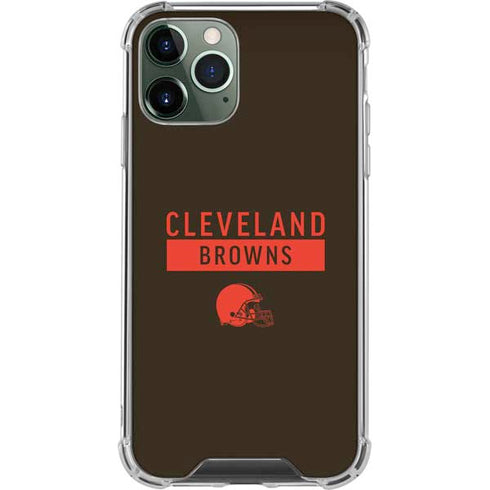 NFL Cleveland Browns Brown Performance Series iPhone 11 Pro Max Clear Case