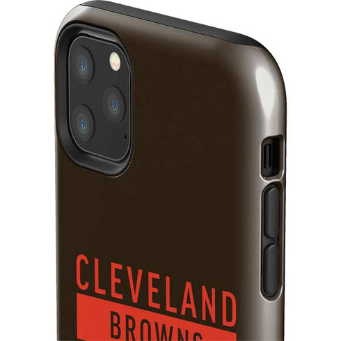 NFL Cleveland Browns Brown Performance Series iPhone 11 Pro Max Impact Case