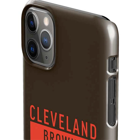 NFL Cleveland Browns Brown Performance Series iPhone 11 Pro Max Lite Case