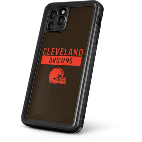 NFL Cleveland Browns Brown Performance Series iPhone 11 Pro Waterproof Case