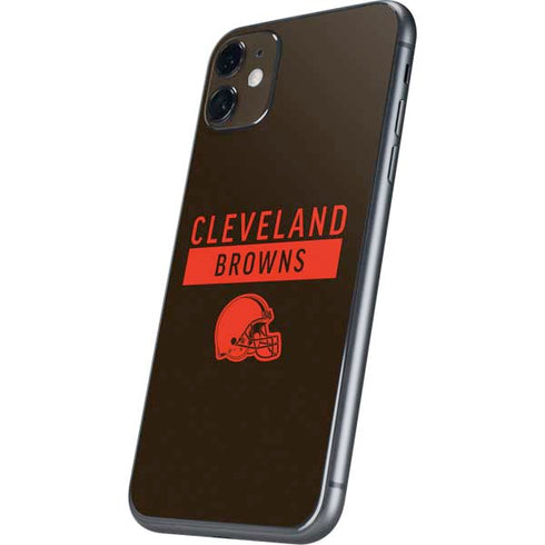 NFL Cleveland Browns Brown Performance Series iPhone 11 Skin