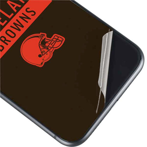 NFL Cleveland Browns Brown Performance Series iPhone 11 Skin