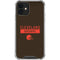 NFL Cleveland Browns Brown Performance Series iPhone 12 Clear Case