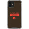 NFL Cleveland Browns Brown Performance Series iPhone 12 Mini Clear Case