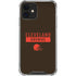 NFL Cleveland Browns Brown Performance Series iPhone 12 Mini Clear Case