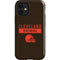 NFL Cleveland Browns Brown Performance Series iPhone 12 Mini Impact Case