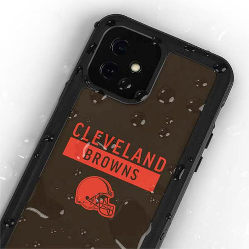 NFL Cleveland Browns Brown Performance Series iPhone 12 Mini Waterproof Case