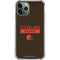 NFL Cleveland Browns Brown Performance Series iPhone 12 Pro Clear Case