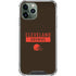 NFL Cleveland Browns Brown Performance Series iPhone 12 Pro Clear Case