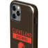 NFL Cleveland Browns Brown Performance Series iPhone 12 Pro Impact Case