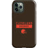 NFL Cleveland Browns Brown Performance Series iPhone 12 Pro Max Impact Case