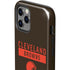 NFL Cleveland Browns Brown Performance Series iPhone 12 Pro Max Impact Case