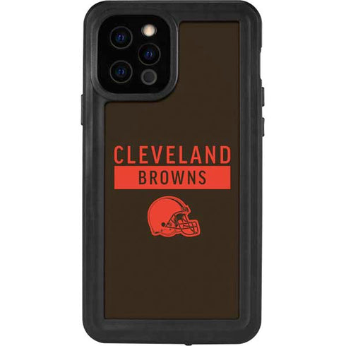 NFL Cleveland Browns Brown Performance Series iPhone 12 Pro Waterproof Case