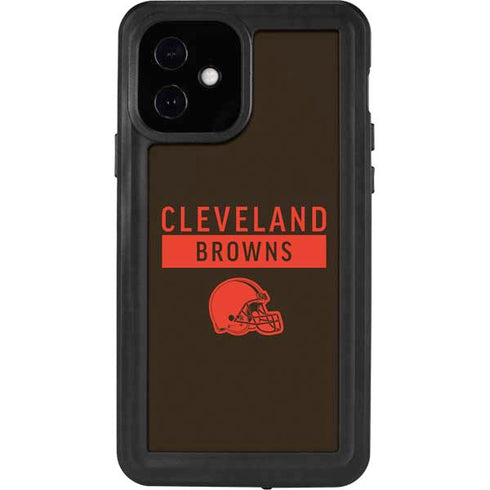 NFL Cleveland Browns Brown Performance Series iPhone 12 Waterproof Case