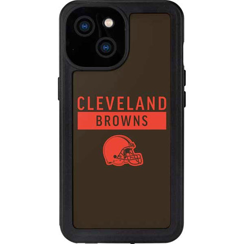 NFL Cleveland Browns Brown Performance Series iPhone 13 Mini Waterproof Case