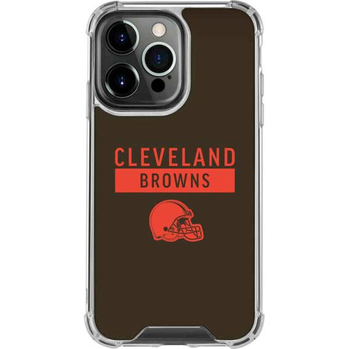 NFL Cleveland Browns Brown Performance Series iPhone 13 Pro Clear Case